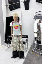 Field Camo Cargo Jorts