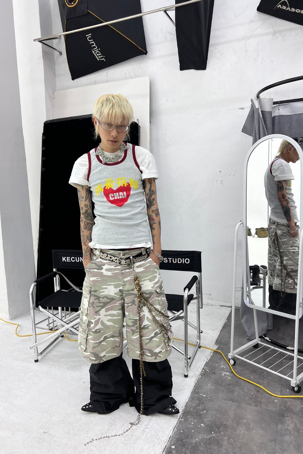 Field Camo Cargo Jorts