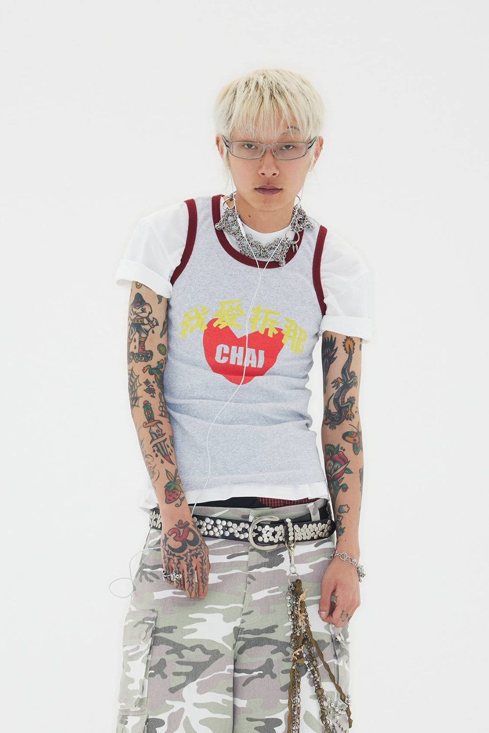 Retro Chai Heart Tank