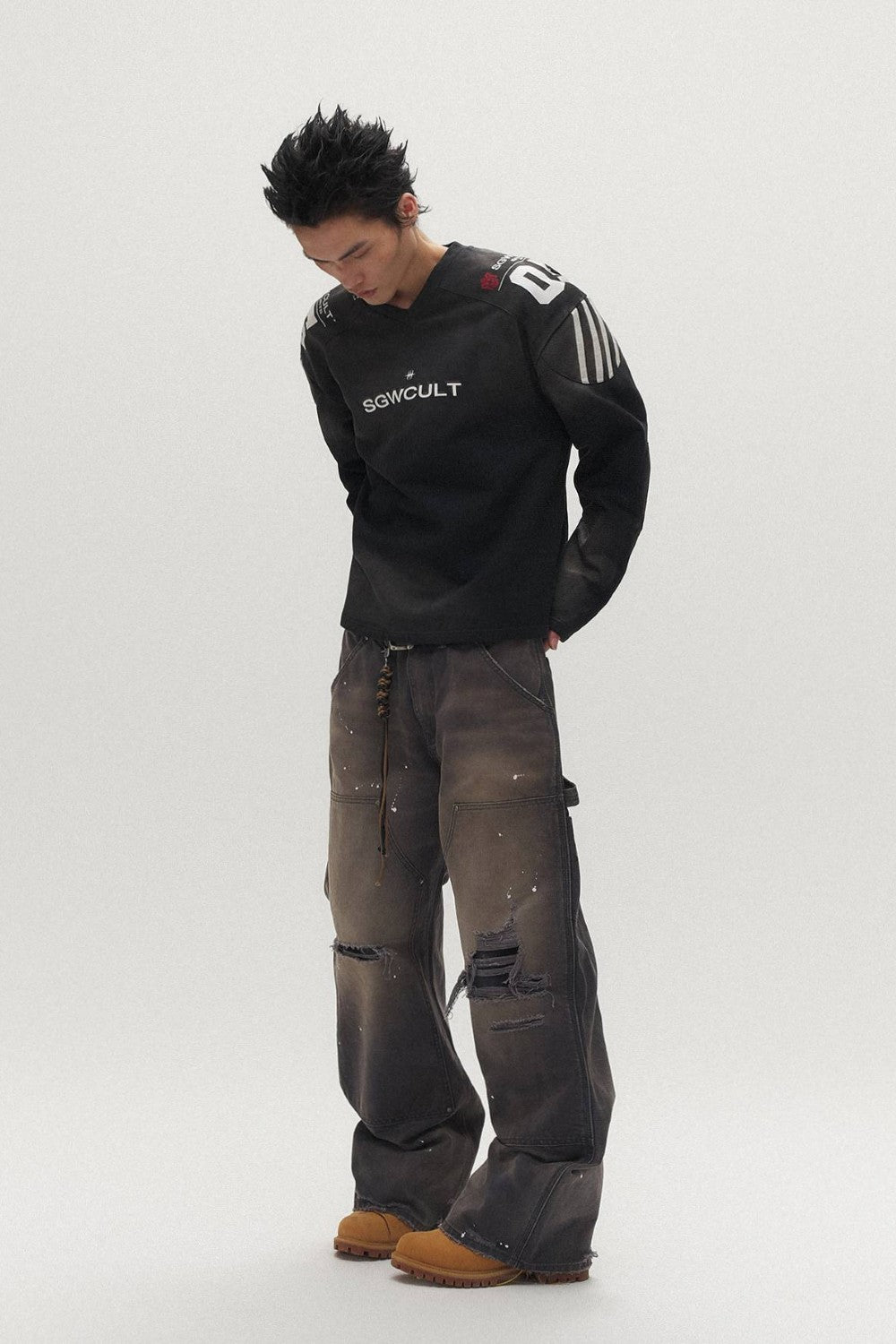 Nori Black Football Shirt