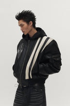 Ryo Striped Bomber Jacket