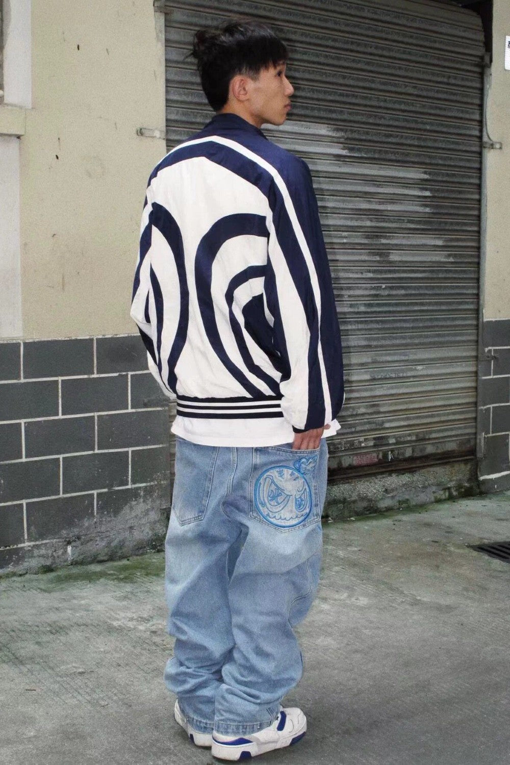 Skywash Patch Baggy Jeans
