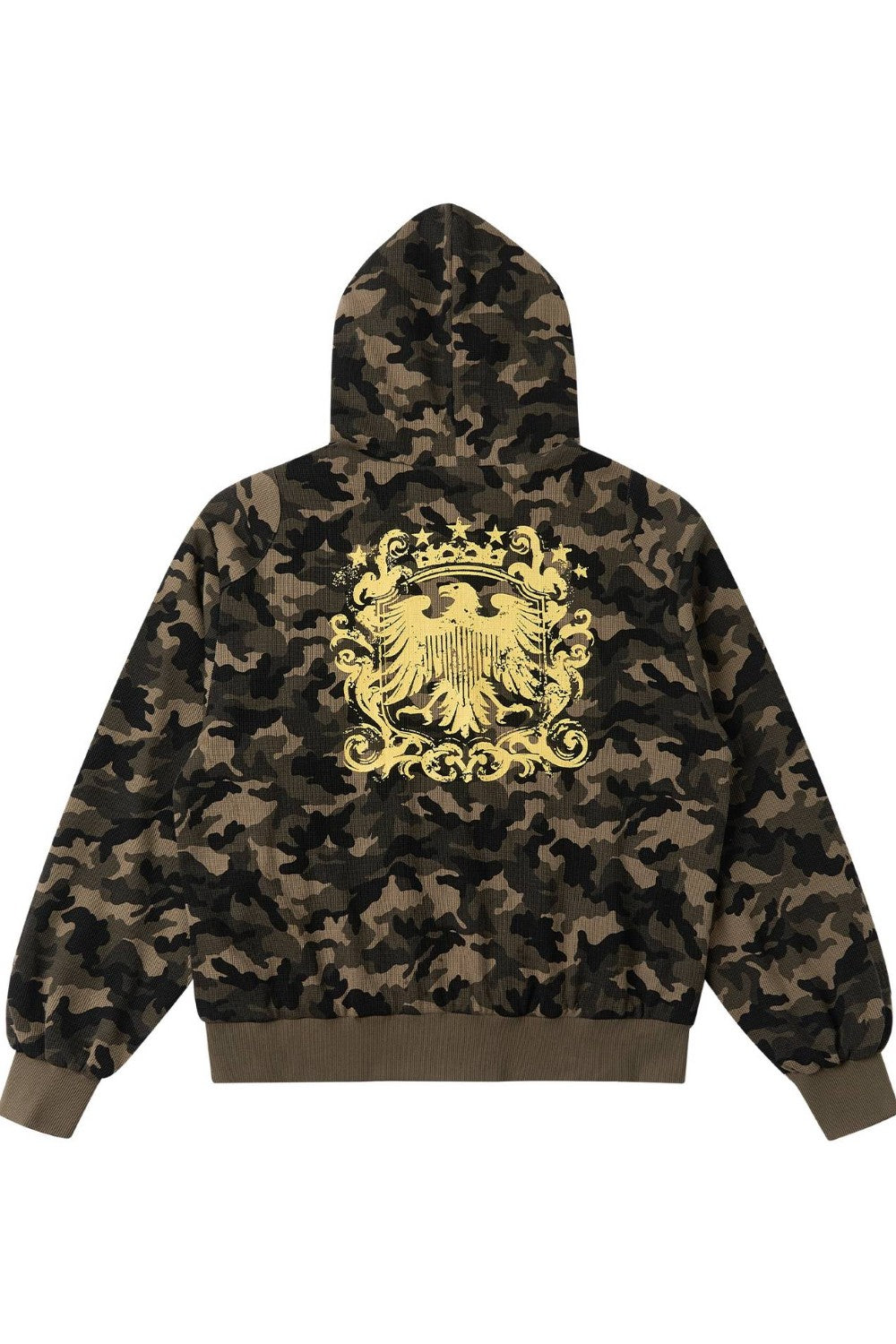 Reversible Crest Hooded Jacket