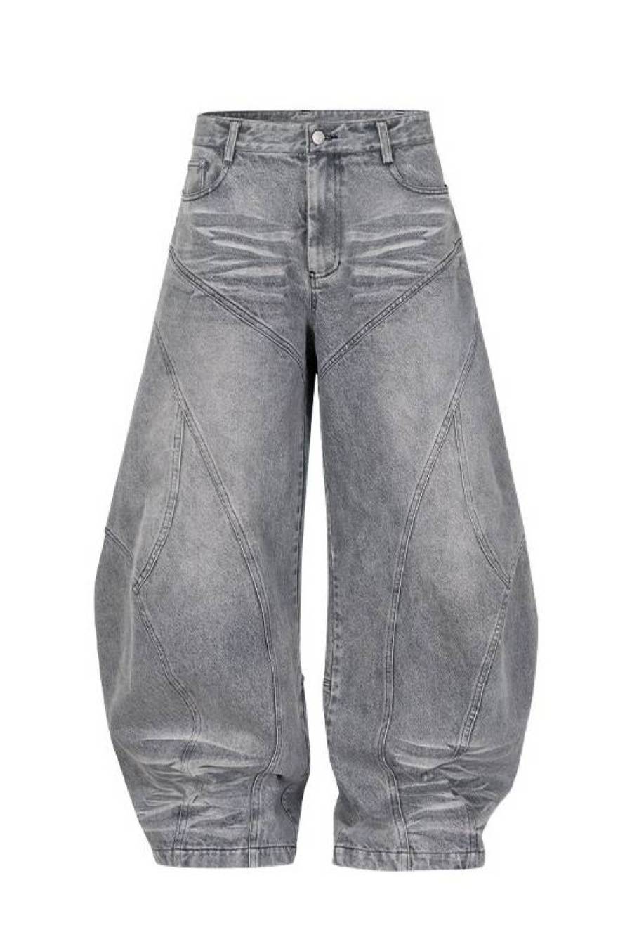 Arc Cut Wide Jeans
