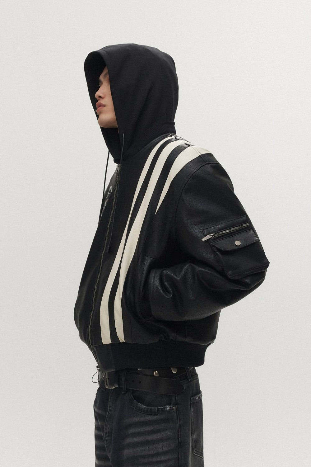 Ryo Striped Bomber Jacket