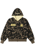Reversible Crest Hooded Jacket