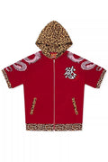 Raiju Leopard Short-Sleeve Jacket