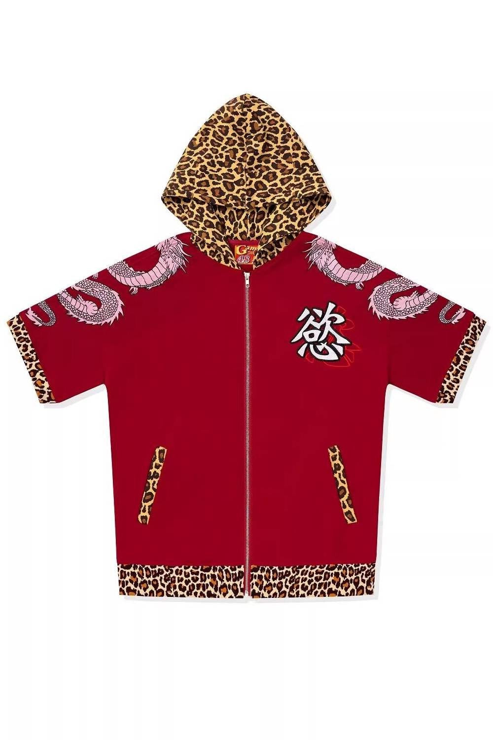 Raiju Leopard Short-Sleeve Jacket