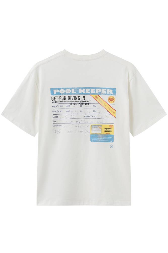 Records Club White Tee