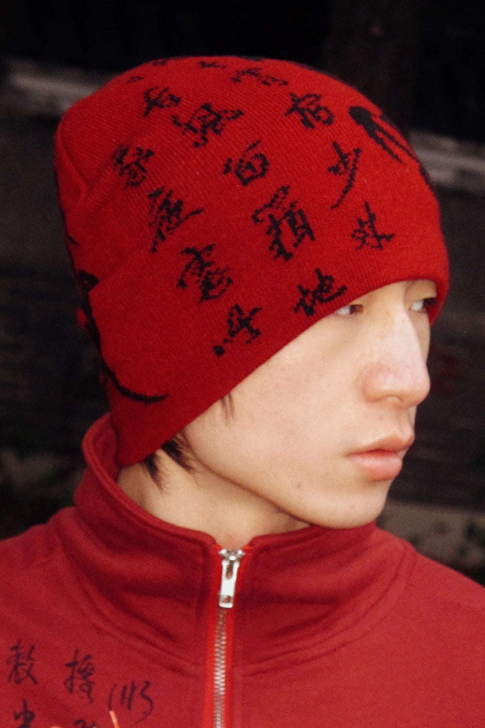 Red Dragon Knit Beanie