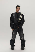 Ryo Striped Bomber Jacket