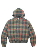 Vintage Plaid Hooded Jacket