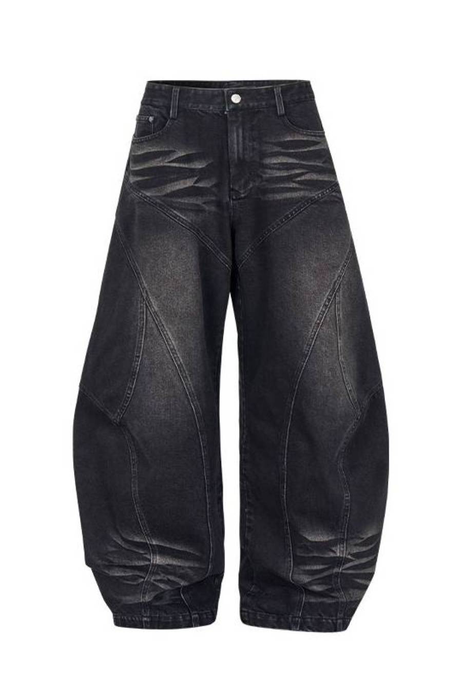 Arc Cut Wide Jeans
