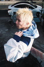 Retro Mix Plaid Hoodie