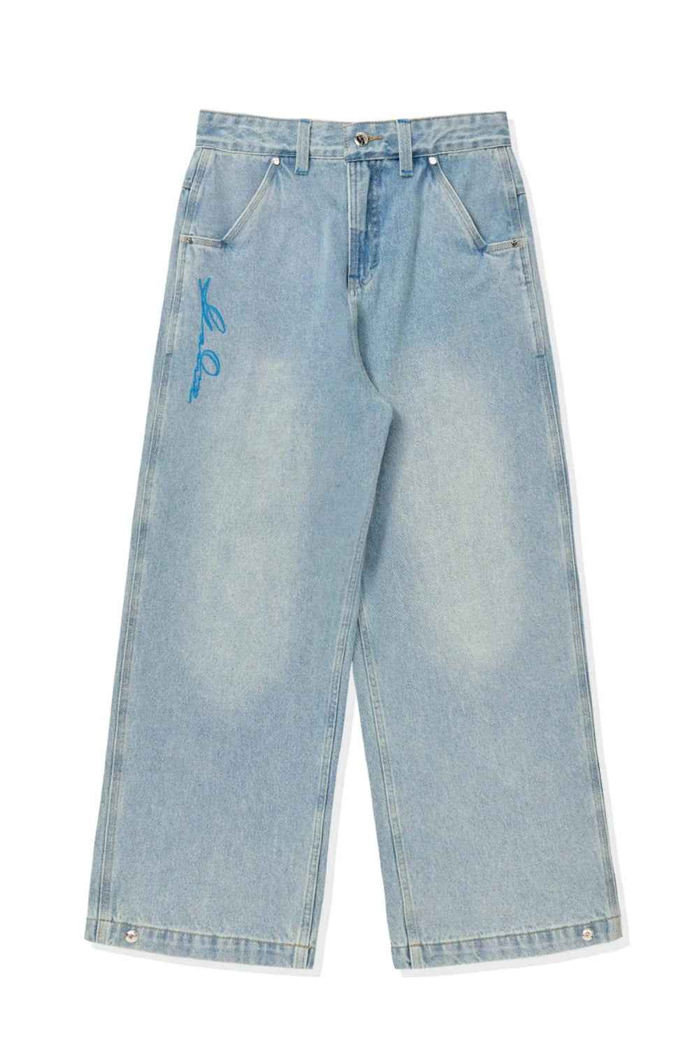 Skywash Patch Baggy Jeans