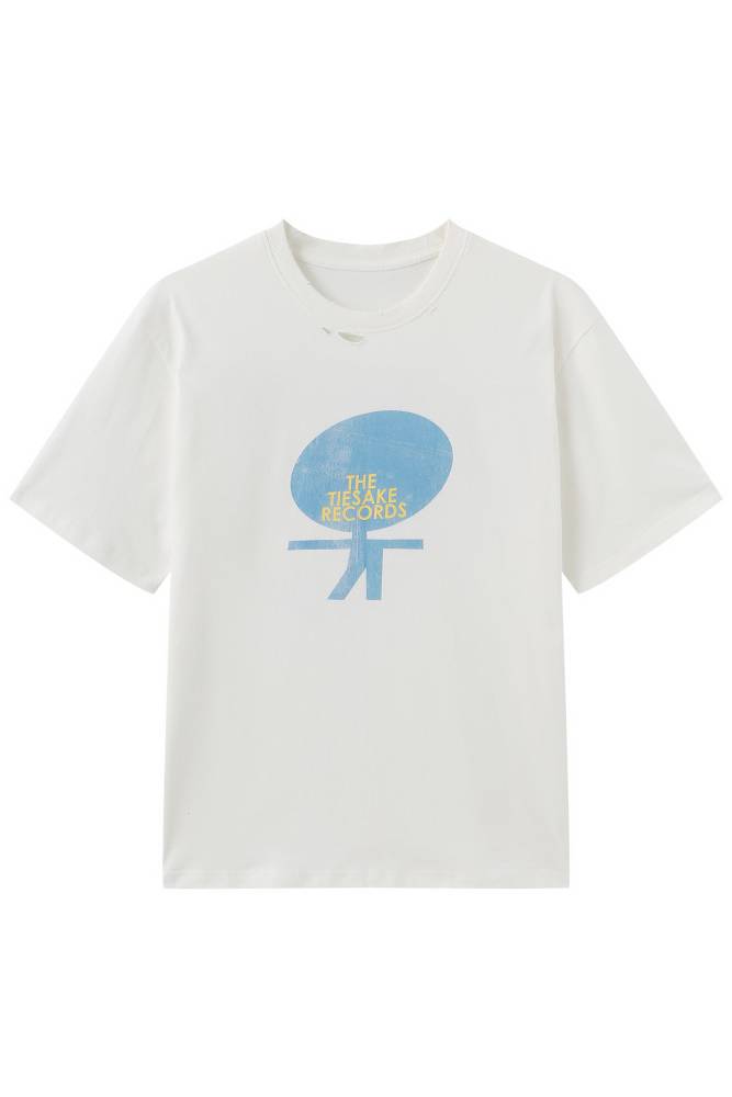 Records Club White Tee
