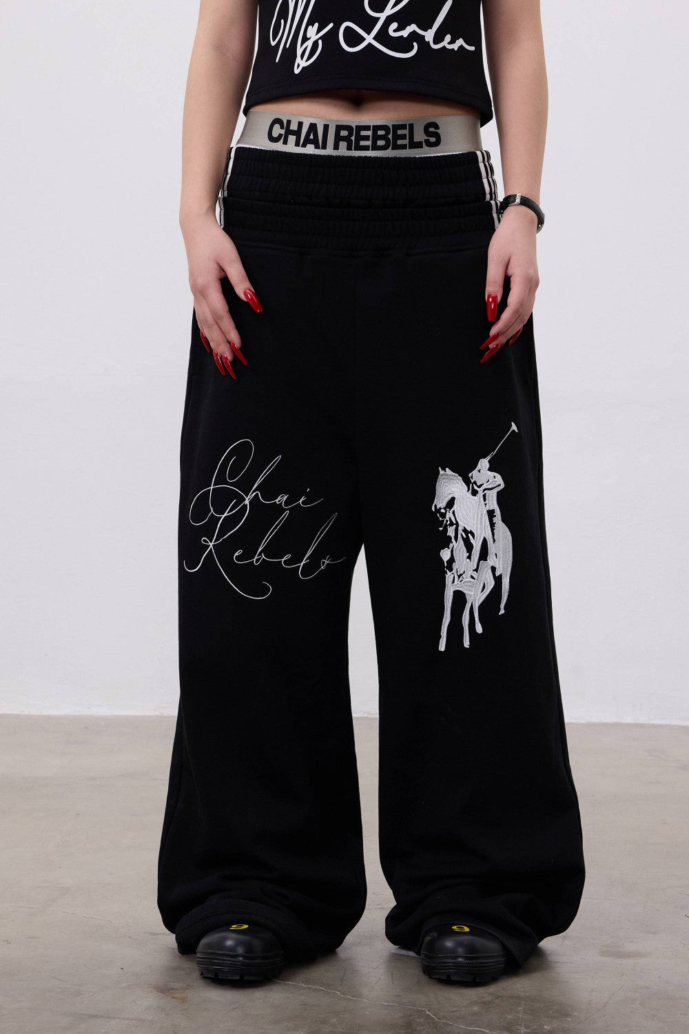 Layered Waist Rider Sweatpants