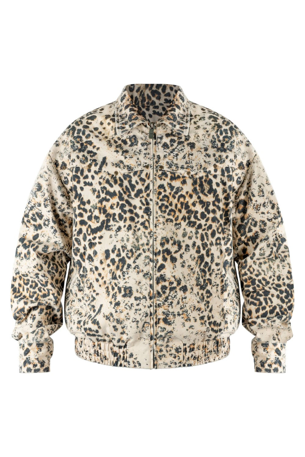 Retro Leopard Workwear Jacket