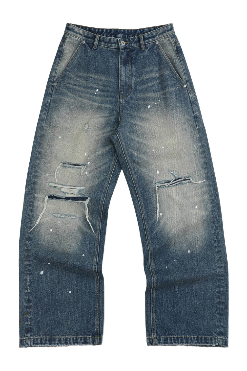 Daiki Distressed Baggy Jeans