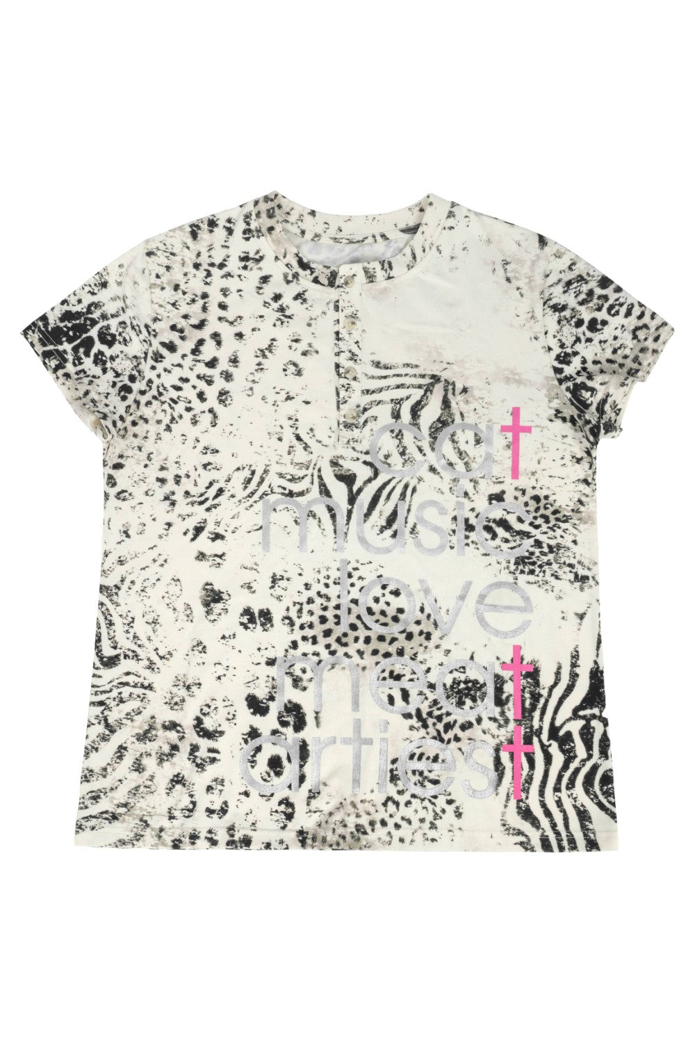 Silver Letter Tiger Henley