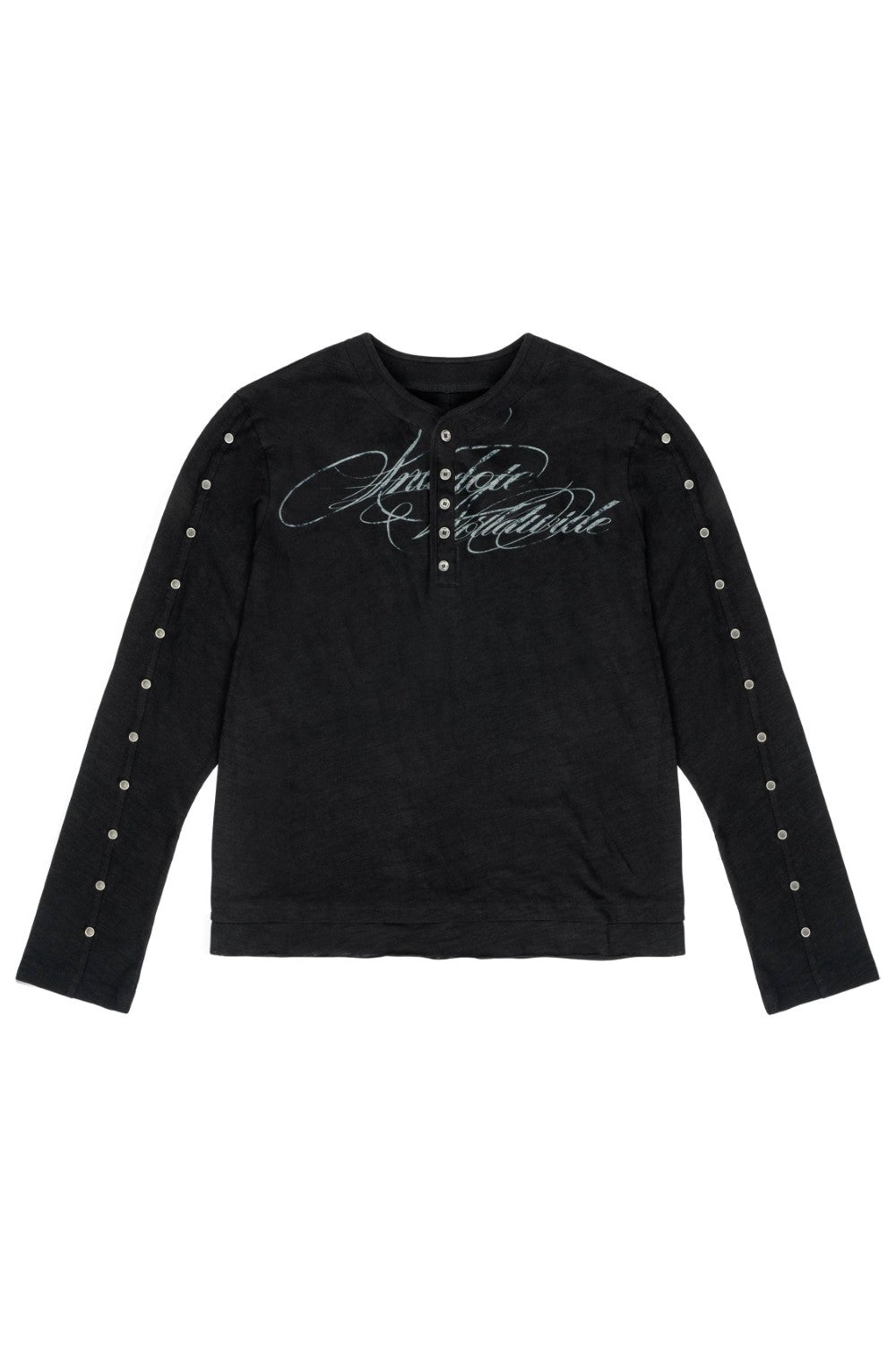 Silver Vein Studded Henley