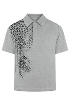 Chrome Leopard Graphic Polo