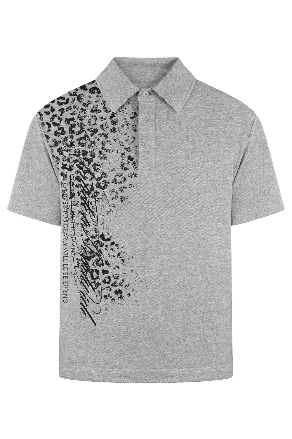 Chrome Leopard Graphic Polo