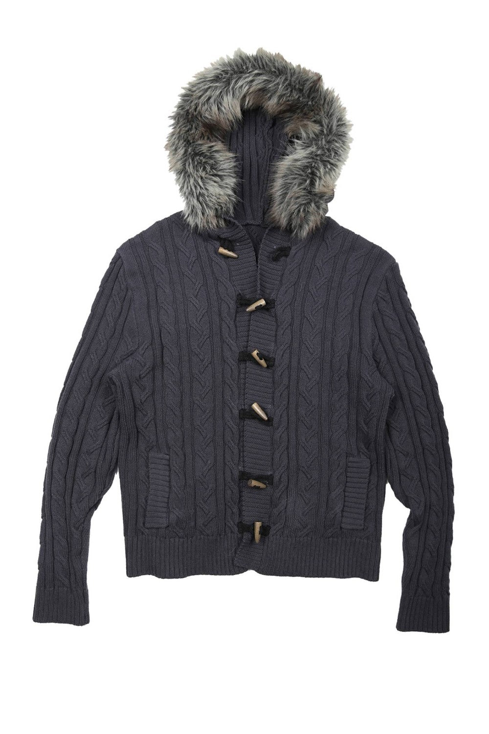 Arctic Navy Toggle Cardigan