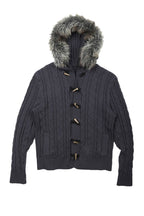 Arctic Navy Toggle Cardigan