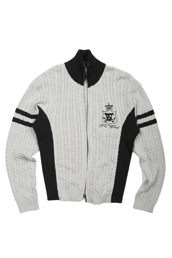 Ivory Crest Cable Cardigan