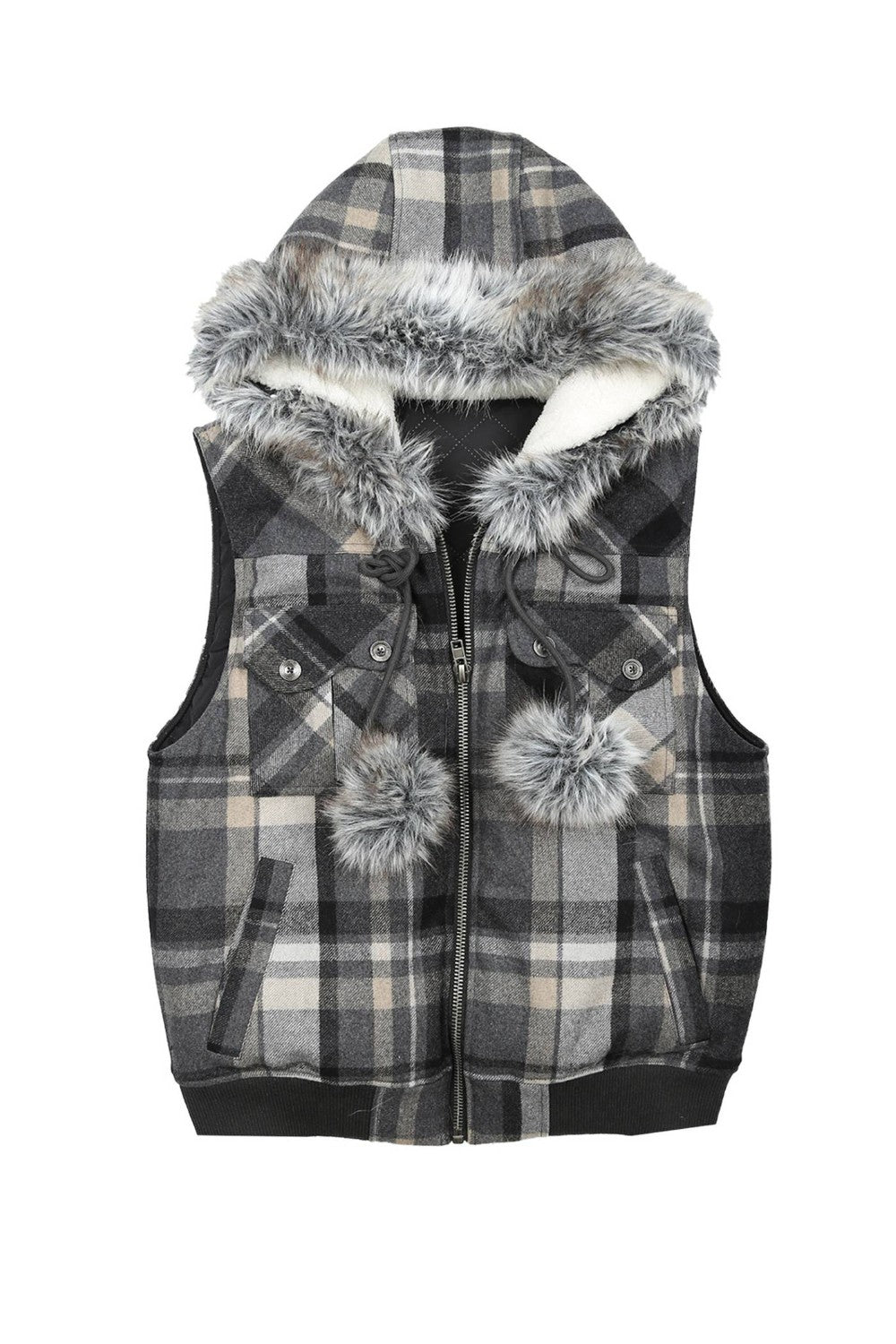 Winter Lodge Plaid Vest