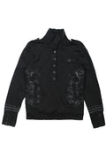 Shadow Crest Button Sweatshirt