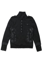 Shadow Crest Button Sweatshirt