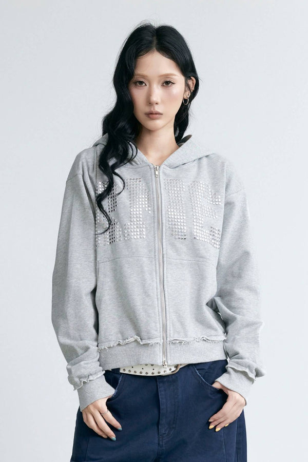 Chrome Letter Hooded Jacket