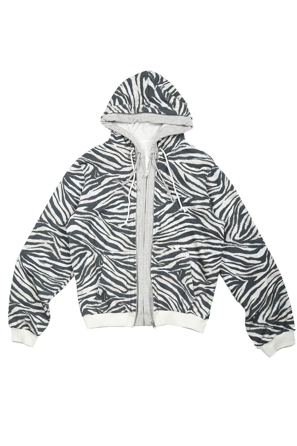 Static Zebra Hooded Jacket