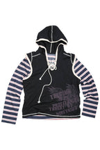 Nightfall Layered Lace-Up Hoodie