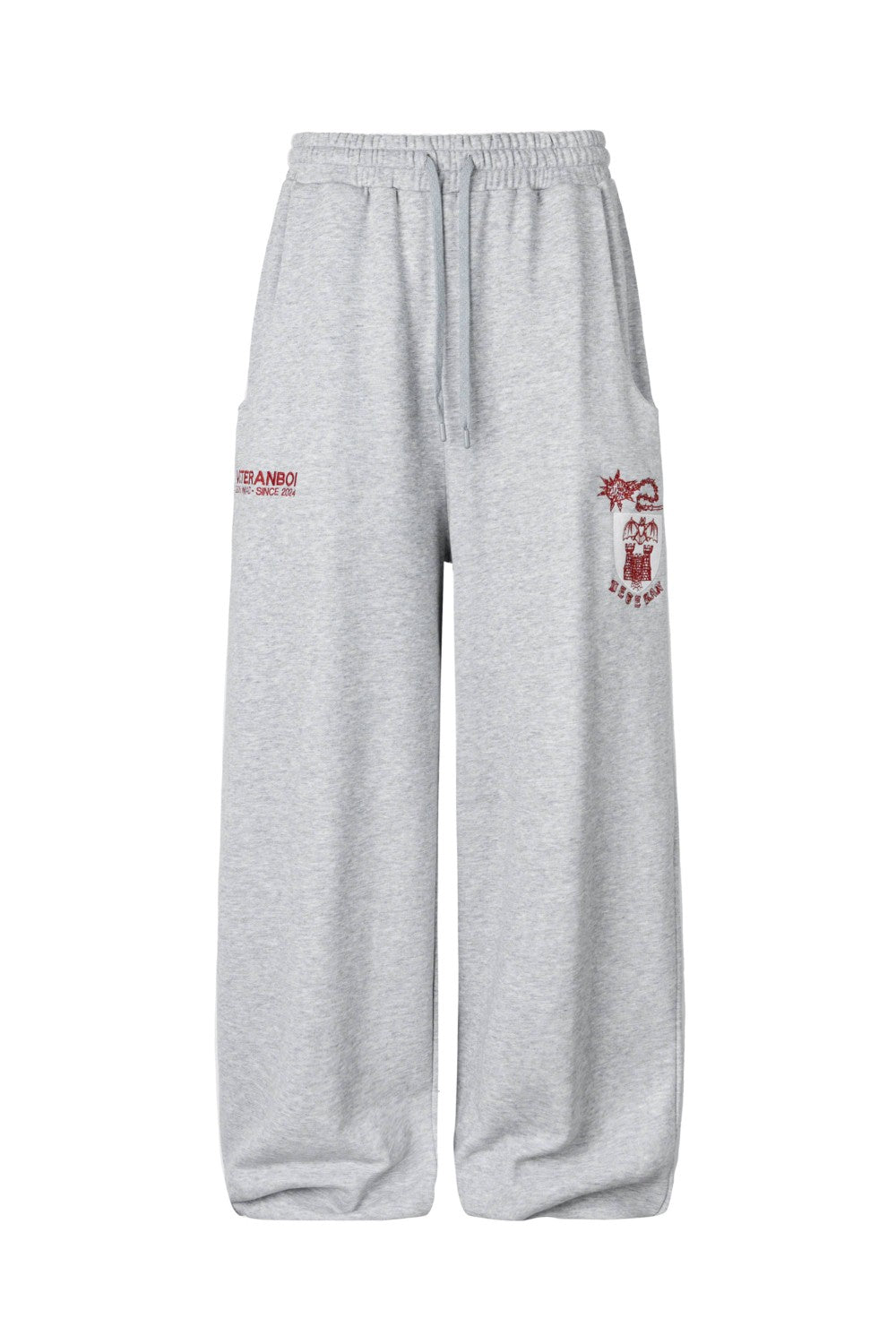 Bat Castle Embroidered Sweatpants