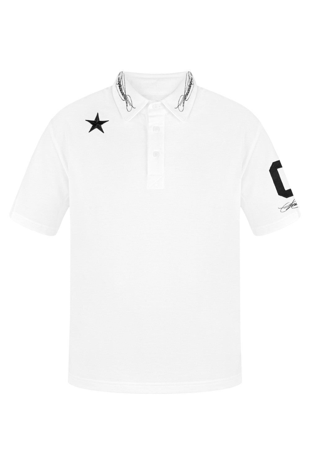 Embroidered Star Polo Shirt
