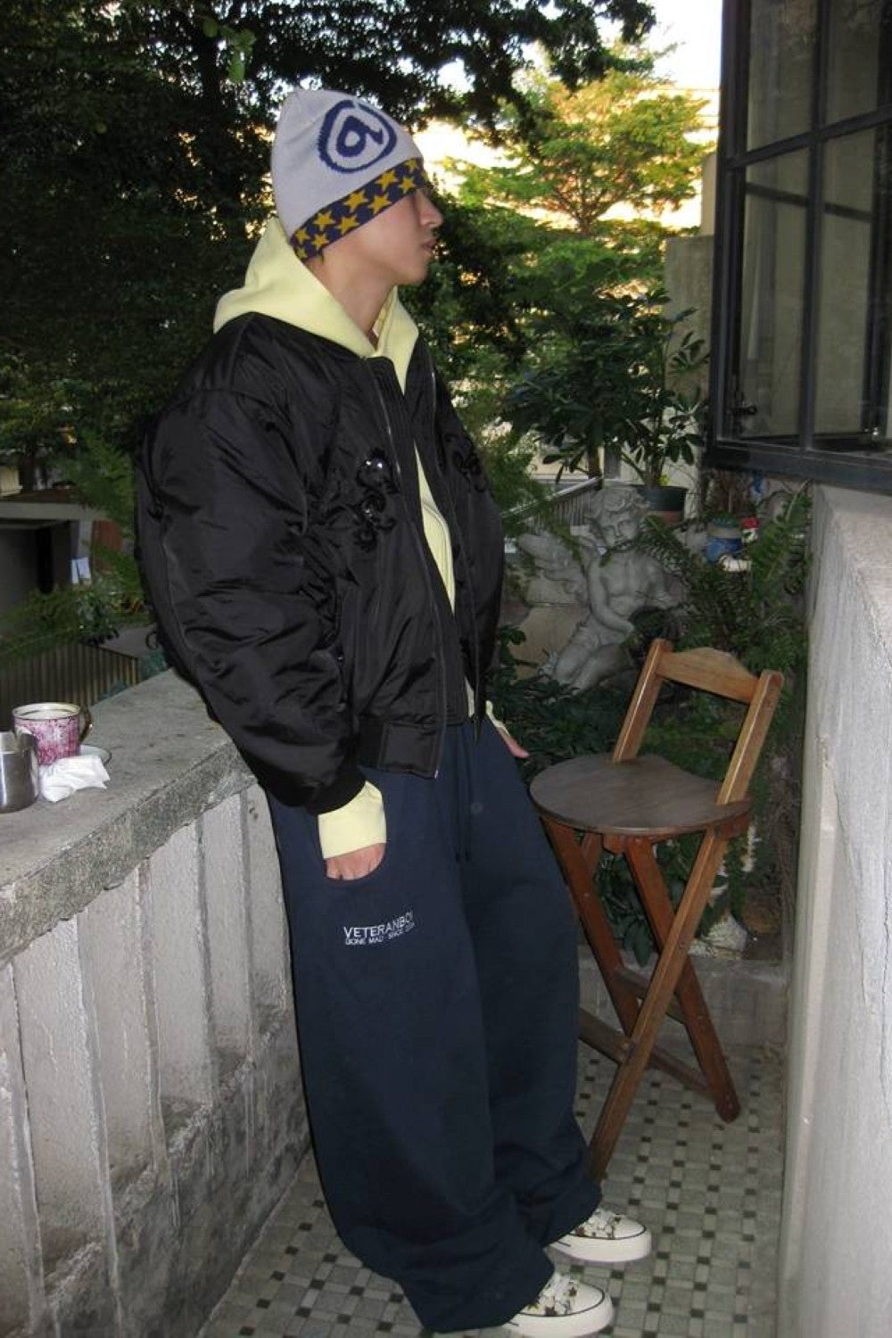 Bat Castle Embroidered Sweatpants